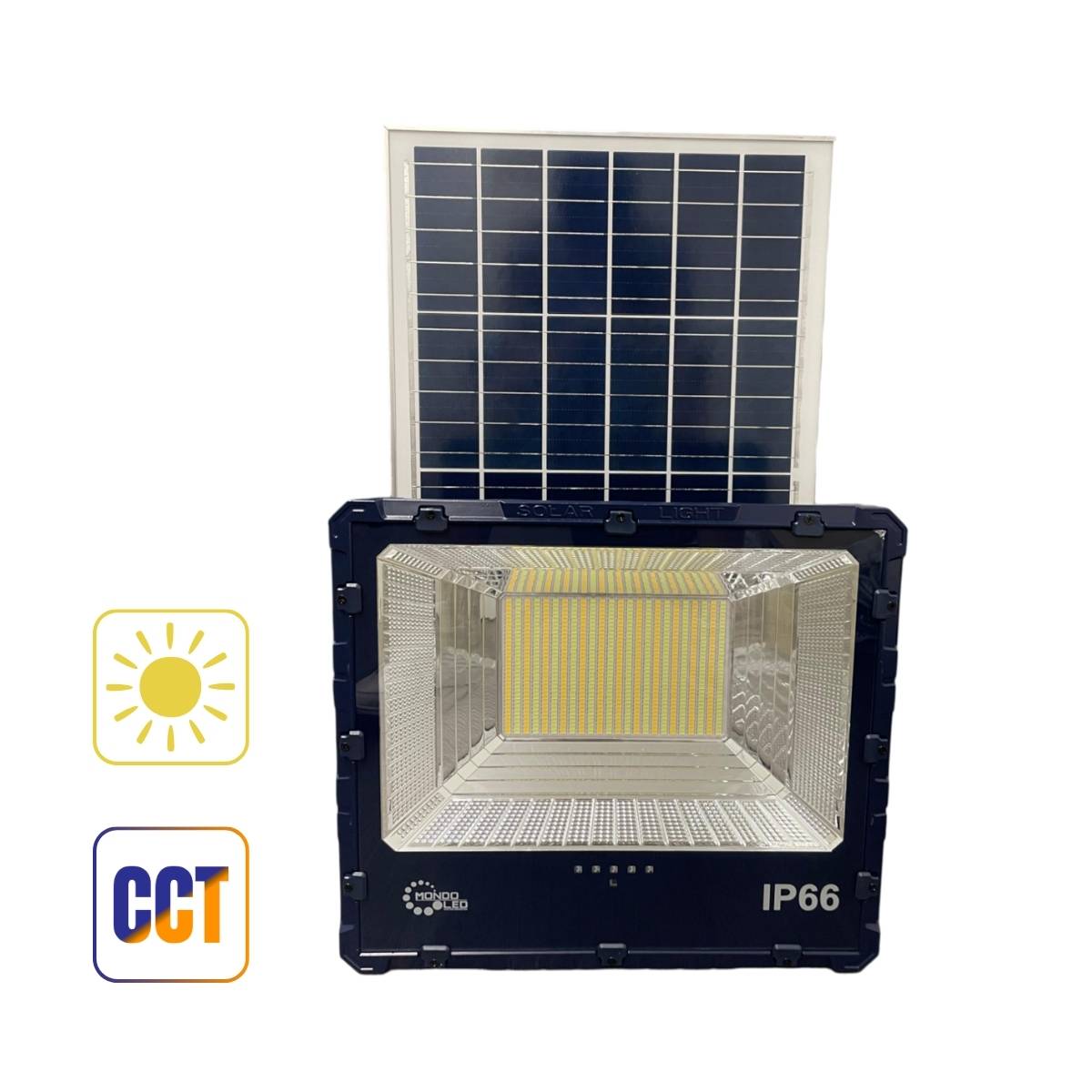 Faro Esterno LED 850w con Pannello Solare + Telecomando CCT