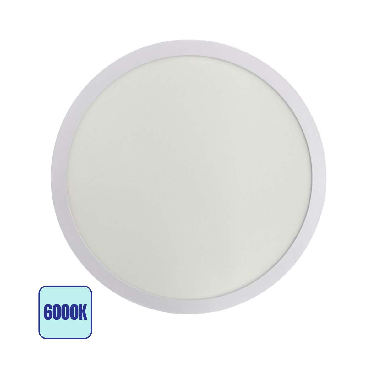 Plafoniera LED 26w IP22 Rotonda - 300x300mm Luce Fredda 6000k - Alta Luminosità