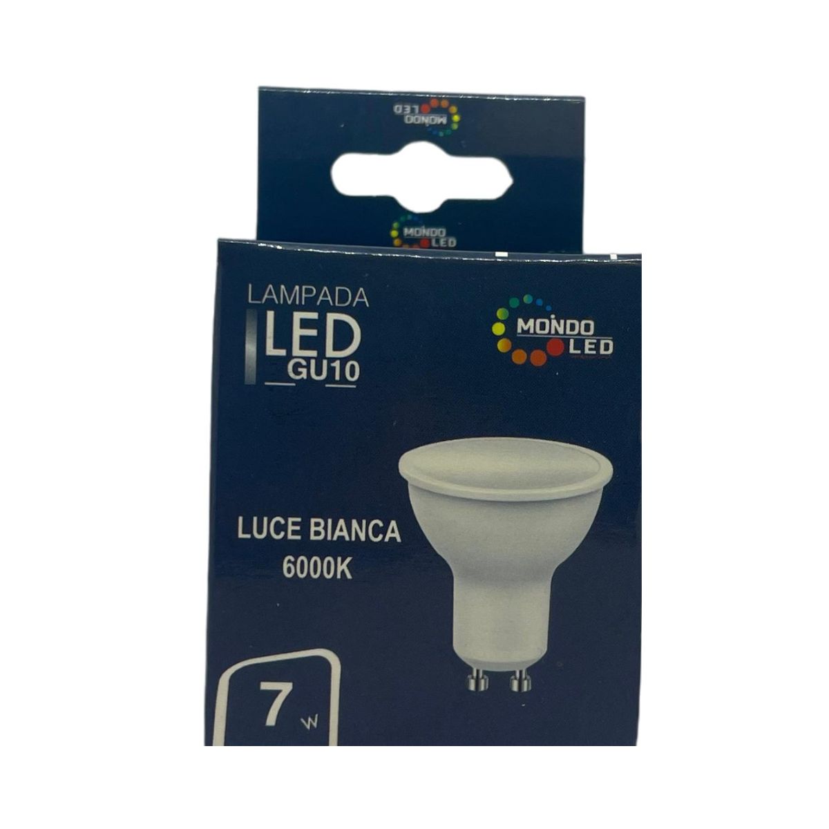 Lampadina LED Gu10 7w SPOT LIGHT Opaca | SMD 110° Luce Fredda 6000k - Alta Luminosità
