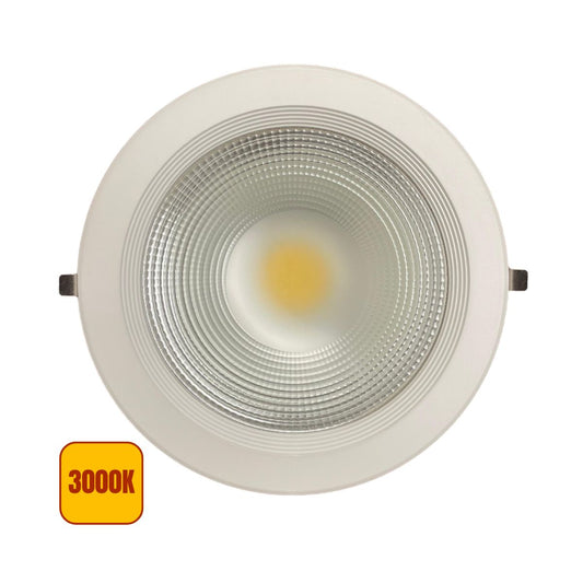 Faretto LED COB Tondo da incasso 50w con trasformatore-Luce Calda 3000k-Asia LED