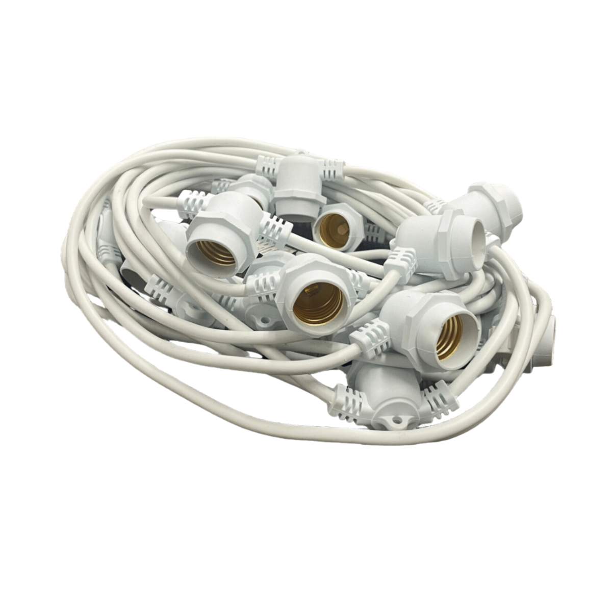 Catena LED E27 | Bianca | 10m 15 Portalampada IP65-MONDO LED