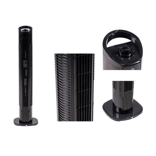 Rinfrescatore Ventilatore a Torre 3 Velocità da 79cm | Nero