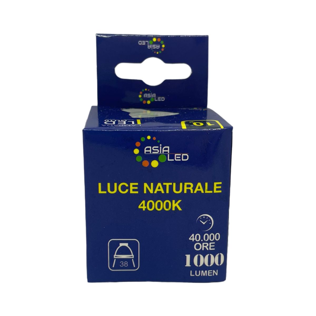 Lampadina LED Gu10 10w SPOT LIGHT Opaca | COB 38° Luce Naturale 4000k - Alta Luminosità