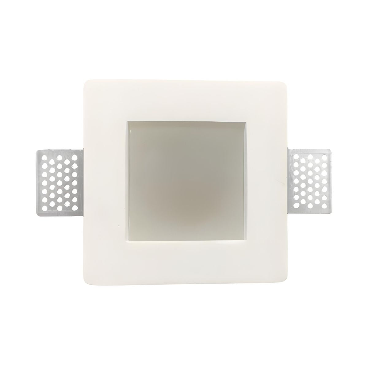 Porta Faretto In Gesso GU10 Da Incasso Quadrato + Vetro - Mondo Led