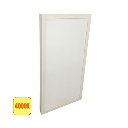 Plafoniera LED 42w Luce Naturale 4000k con Trasformatore - 30x60cm - Mondo Led