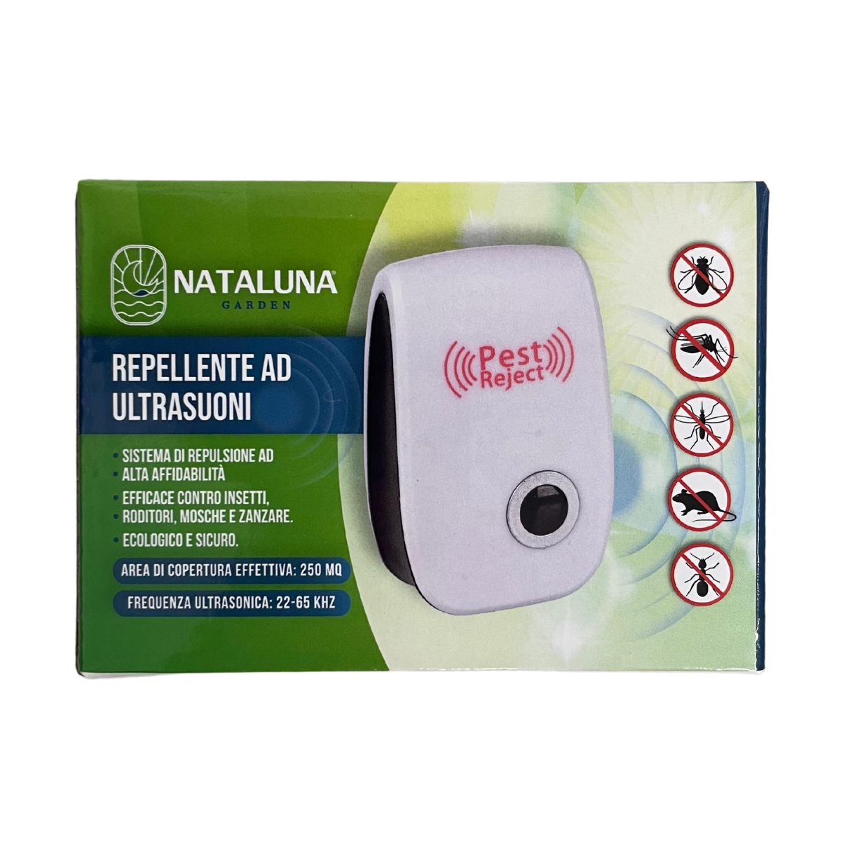 REPELLENTE AD ULTRASUONI ELETTRICO WHITE LED COVERI