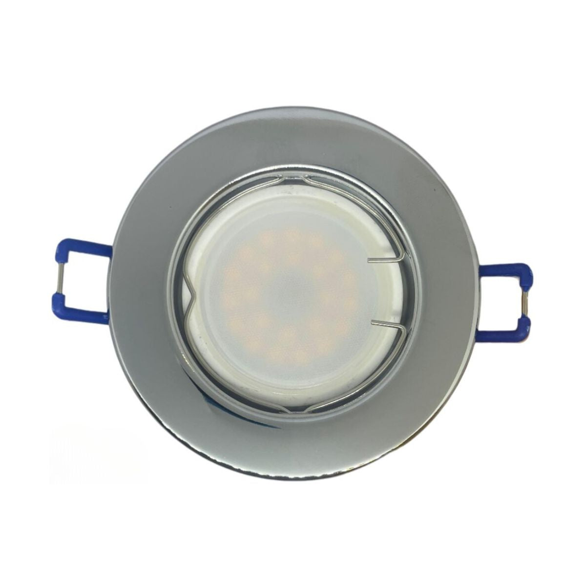 Portafaretto GU10 Rotondo –Fisso- 80mm x 80mm | Diametro 60mm Colore CROMO LUCIDO-Asia LED