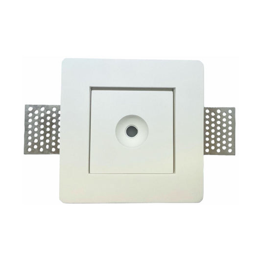Faretto in Gesso LED 3w-Luce Calda-3000k 120mm - Foro Rotondo Luce Calda - Mondo LED