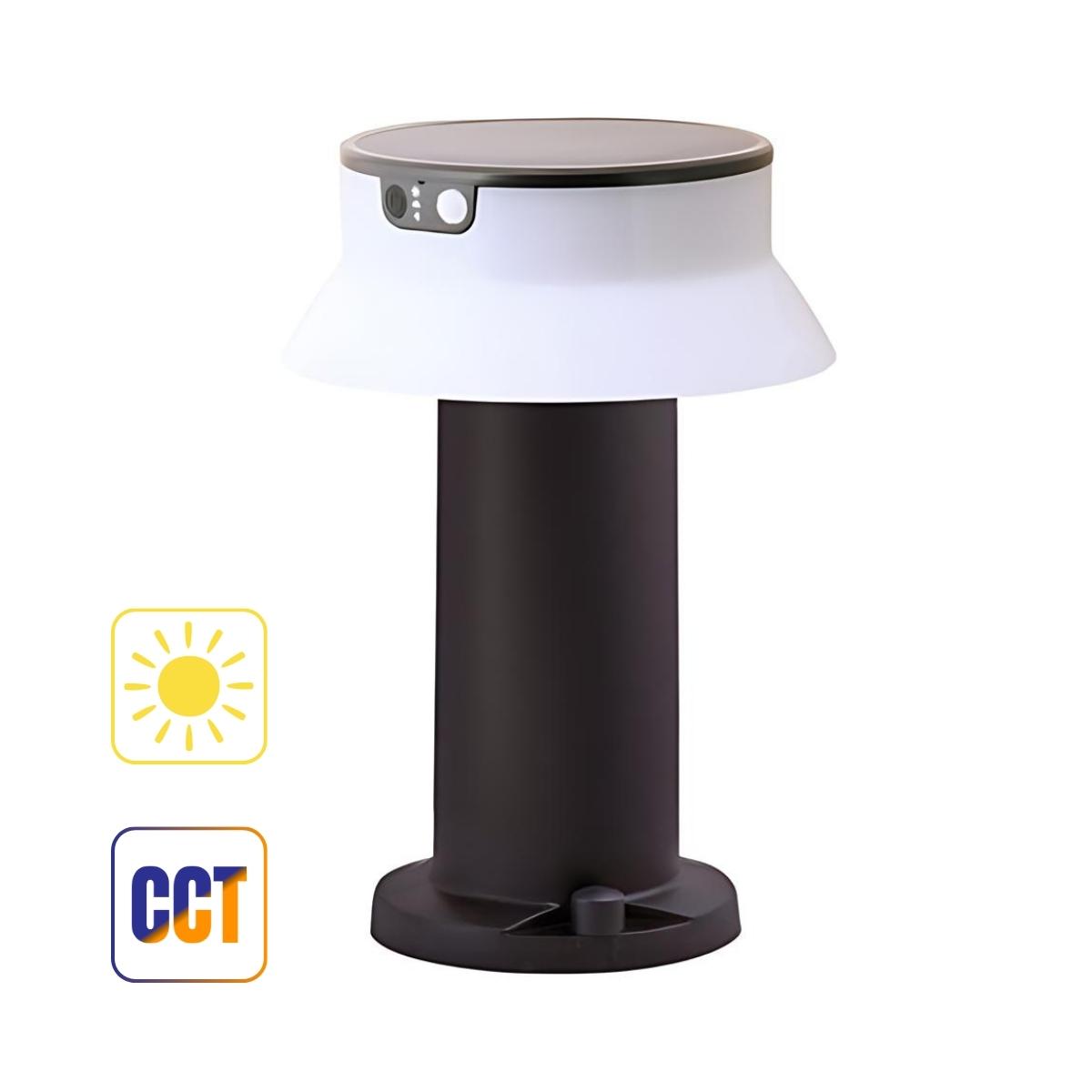 Palo da Terra CCT solare sensore di movimento (Felice 400)-NERO-Fumagalli