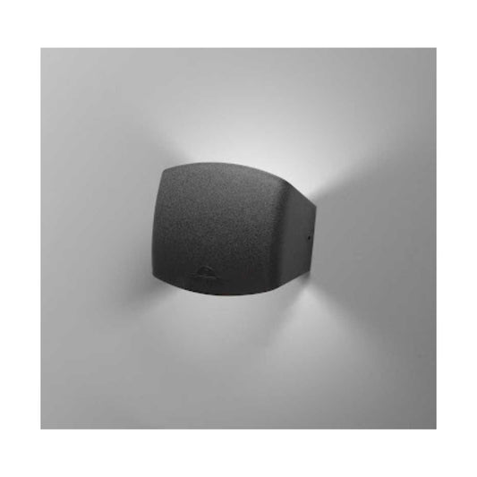 Applique da Parete 3.5w CCT (Abram 150) NERO Esterno IP55 in Resina Fumagalli