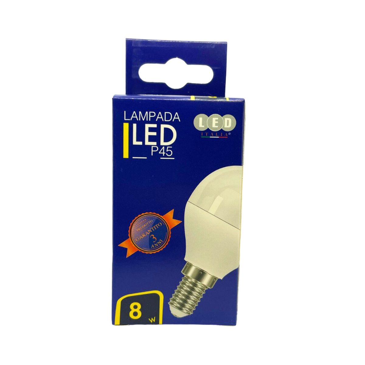 Lampadina LED E14 8w | P45 Luce Naturale 4000k - Alta Luminosità