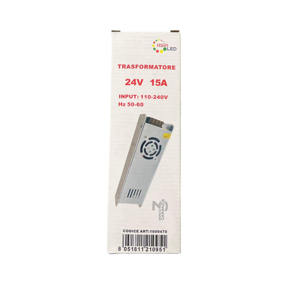 Trasformatore 24v per Strisce Led - 360 Watt 15A - Asia Led