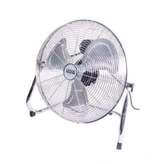 Ventilatore da Terra 100W a 3 Velocità in Acciaio Cromato - Coveri Collection