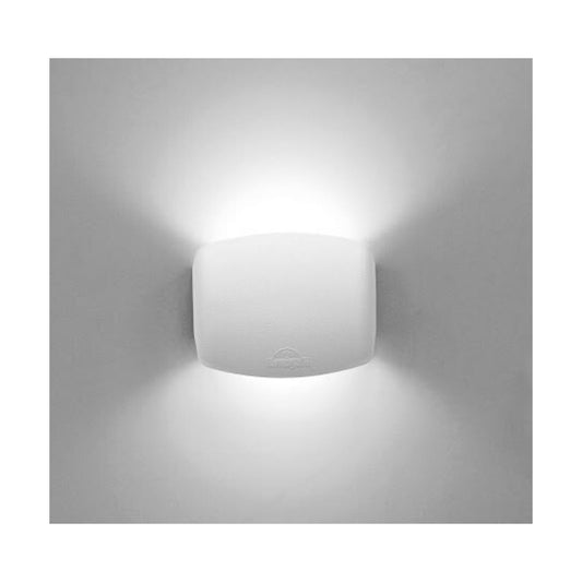 Applique da Parete 3.5w CCT (Abram 150) Bianca Esterno IP55 in Resina Fumagalli