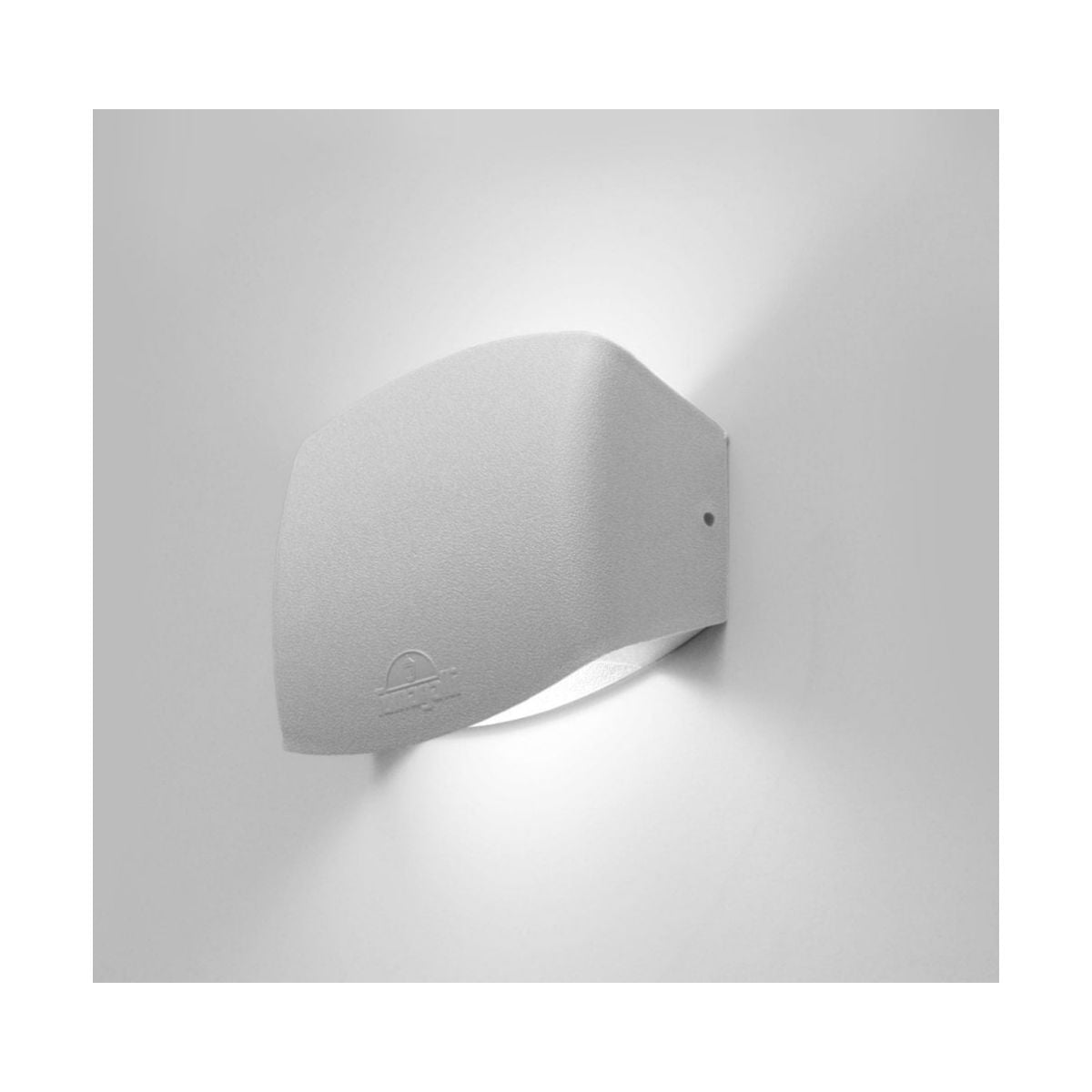 Applique da Parete 3.5w CCT (Abram 150) Grigio Esterno IP55 in Resina Fumagalli