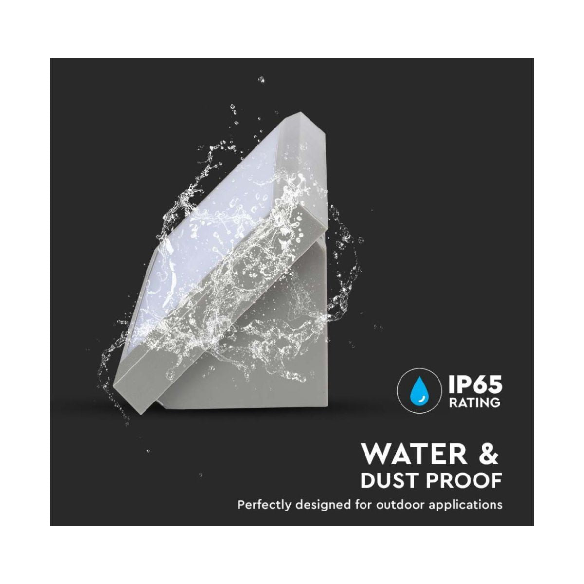 12W LED Landscape Outdoor Soft Light-Medium 3000K Grey Body IP65