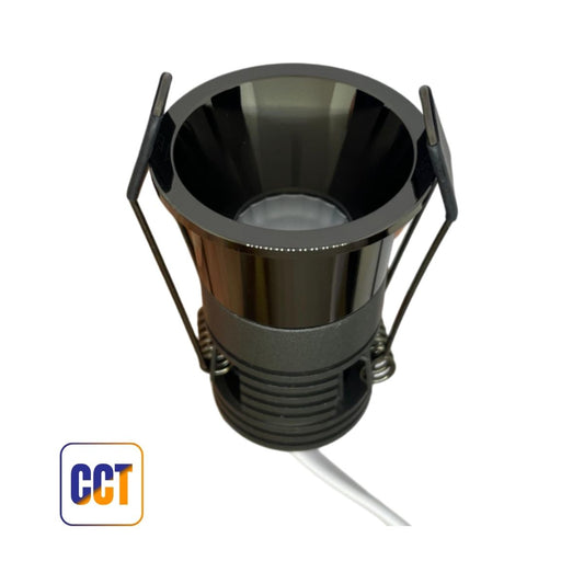Faretto da Incasso COB 220V 6w Nero 40° CCT 130Lm/W - Olizon