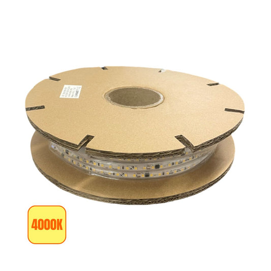 Bobina 20 Metri Neon LED SMD 220V 14W/m 120LED/m Luce Naturale 4000K - Olizon