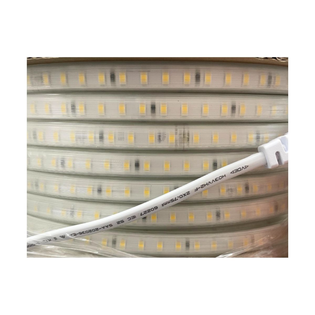 Bobina 50 Metri Strip LED SMD 220V 8W/m 120LED/m Luce Fredda 5700K - Olizon