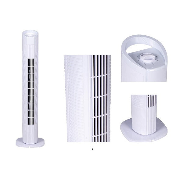 Rinfrescatore Ventilatore a Torre 3 Velocità da 79cm | Bianco