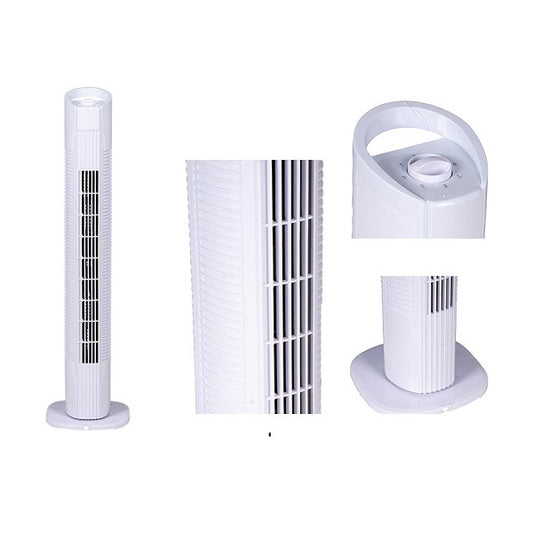 Rinfrescatore Ventilatore a Torre 3 Velocità da 79cm | Bianco