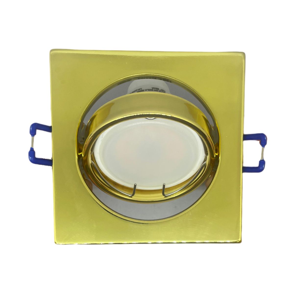 Portafaretto GU10 MR16 Oro Lucido - Quadrato Orientabile-Asia LED