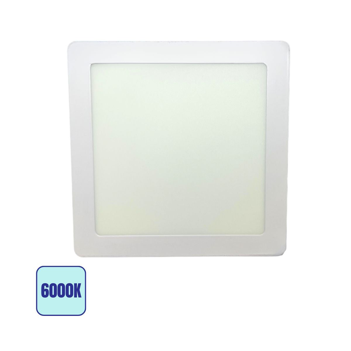 Plafoniera LED 14W Quadrata - Bianca 175x175mm-Luce Fredda 6000k