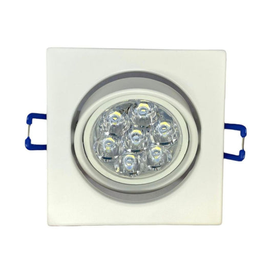 Portafaretto GU10 MR16 Bianco - Quadrato Orientabile-Asia LED