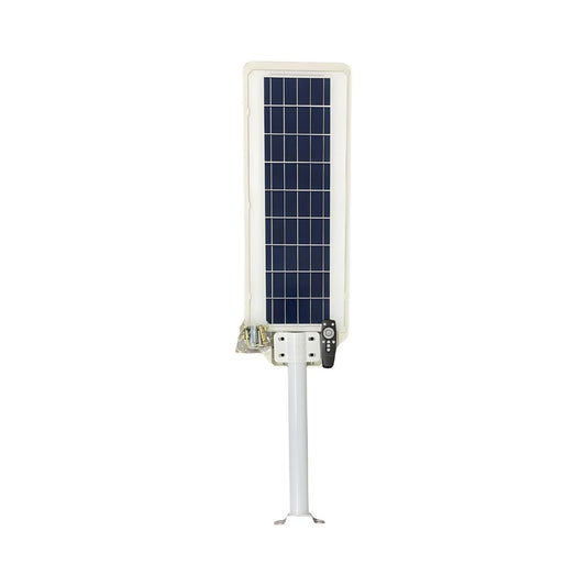 Faro Solare Stradale 360W CCT C/Telecom. e Staffa Struttura Bianca