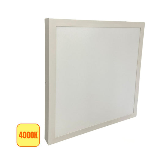 Plafoniera LED Quadrata 40w 6000k + trasformatore 40x40cm - Mondo Led