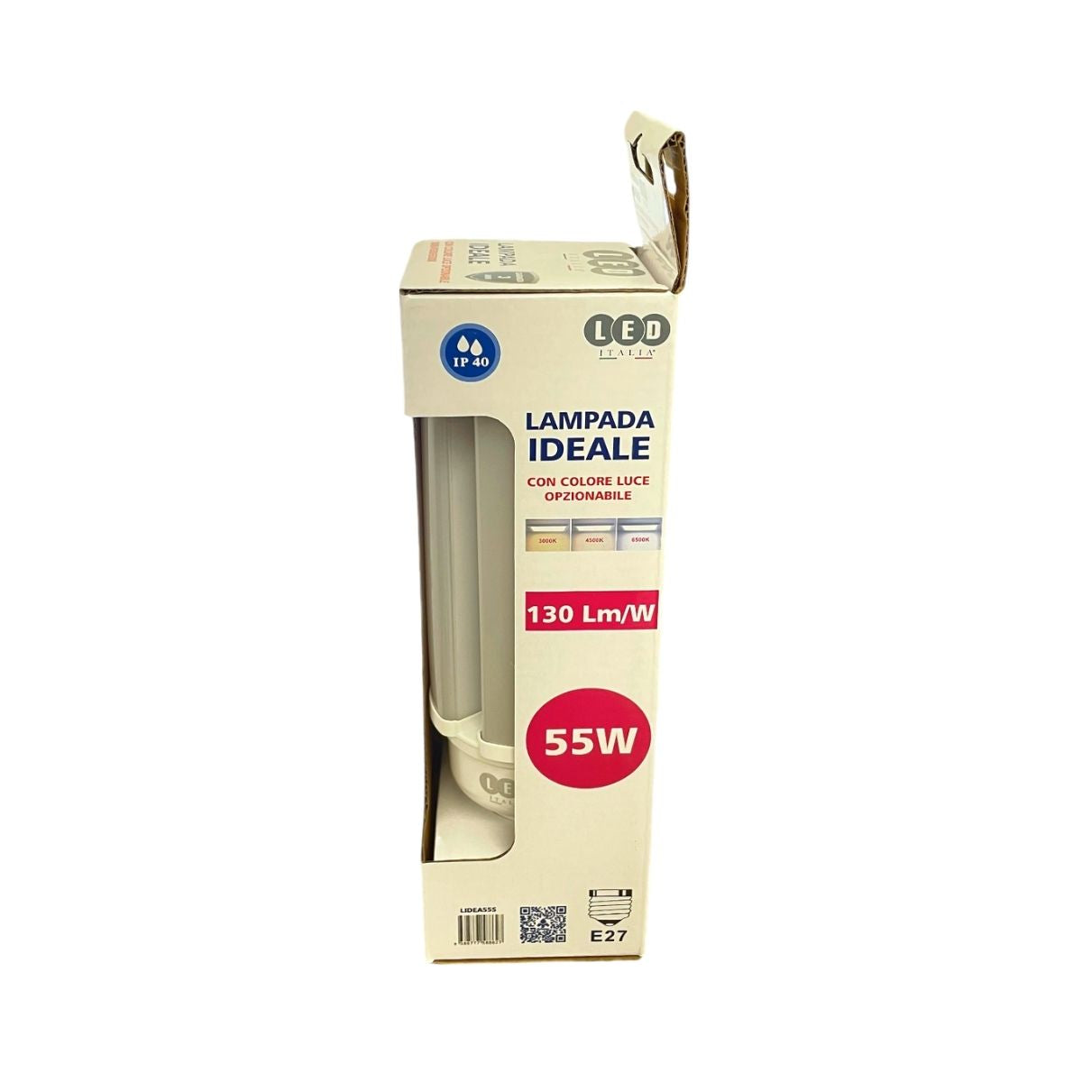 Lampada Ideale 55W CCT Luce Opzionabile 130Lm/W IP40 Adattatore E27 E40 Incluso