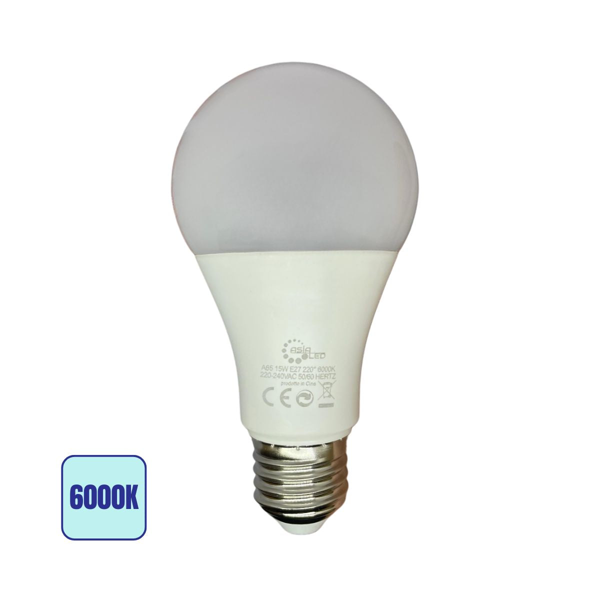 Lampadina LED E27 15w | A65 Luce Fredda 6000k - Alta Luminosità
