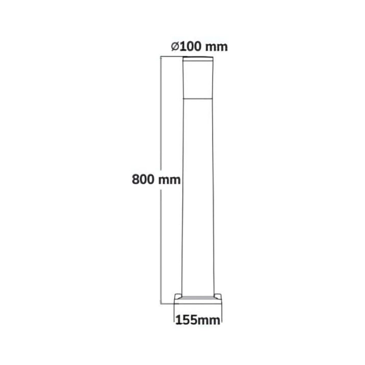 Palo da Giardino (Amelia 800) 80cm 8,5w E27 CCT - Fumagalli - Bianco