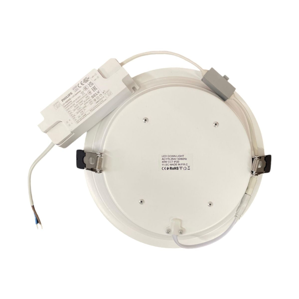 Plafoniera DownLight LED 40W Tonda Fiumicino CCT SMD 2835 140Lm/W IP54 - Olizon