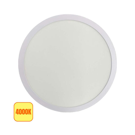 Plafoniera LED 26W Rotonda - Bianca 300X300mm-Luce Naturale 4000k