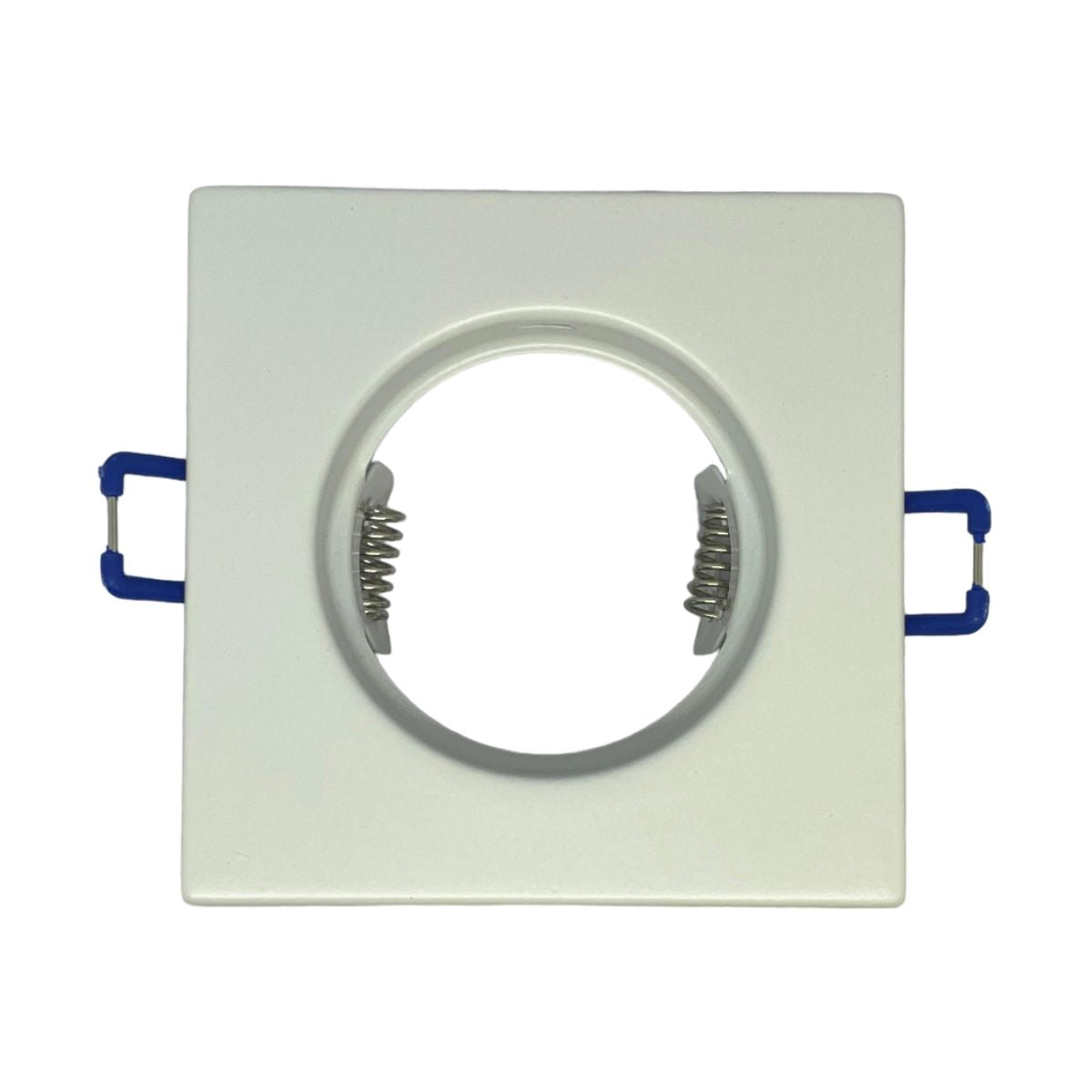 Portafaretto GU10 Quadrato –Fisso- 82mm x 82mm | Diametro 60mm Colore BIANCO-Asia LED
