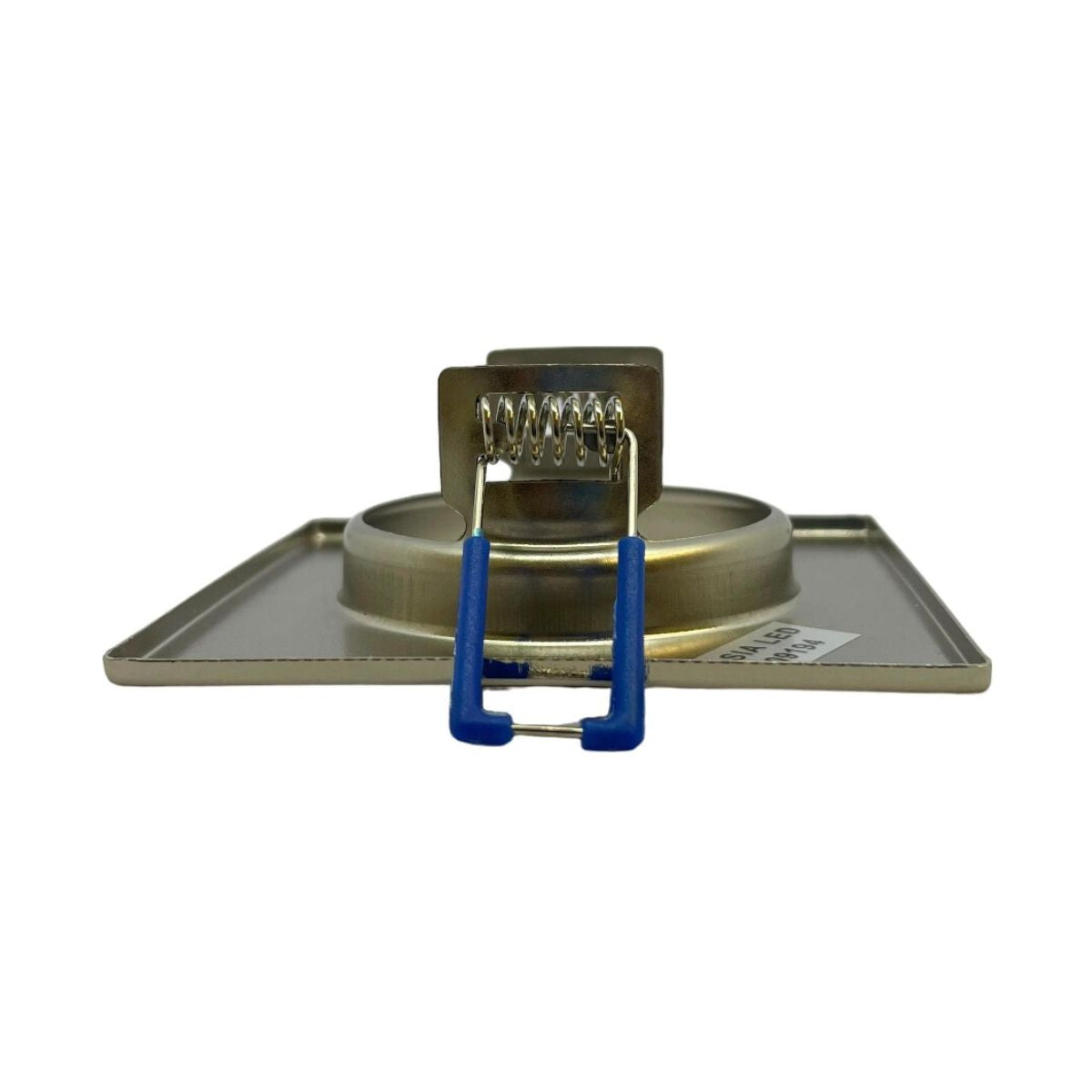 Portafaretto GU10 Quadrato –Fisso- 82mm x 82mm | Diametro 60mm Colore NICKEL SATINATO-Asia LED
