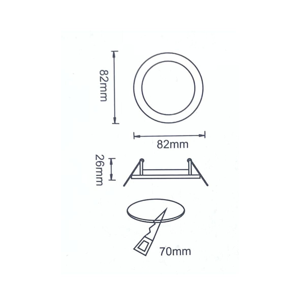 Portafaretto GU10 MR16 Nickel Satinato - Quadrato Orientabile-Asia LED