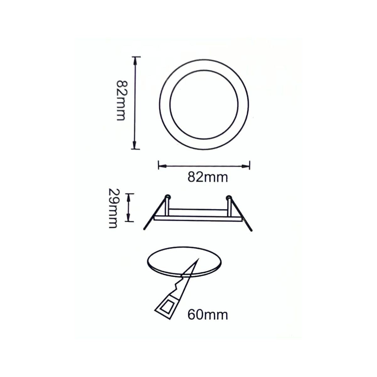 Portafaretto GU10 Quadrato –Fisso- 82mm x 82mm | Diametro 60mm Colore ORO LUCIDO-Asia LED