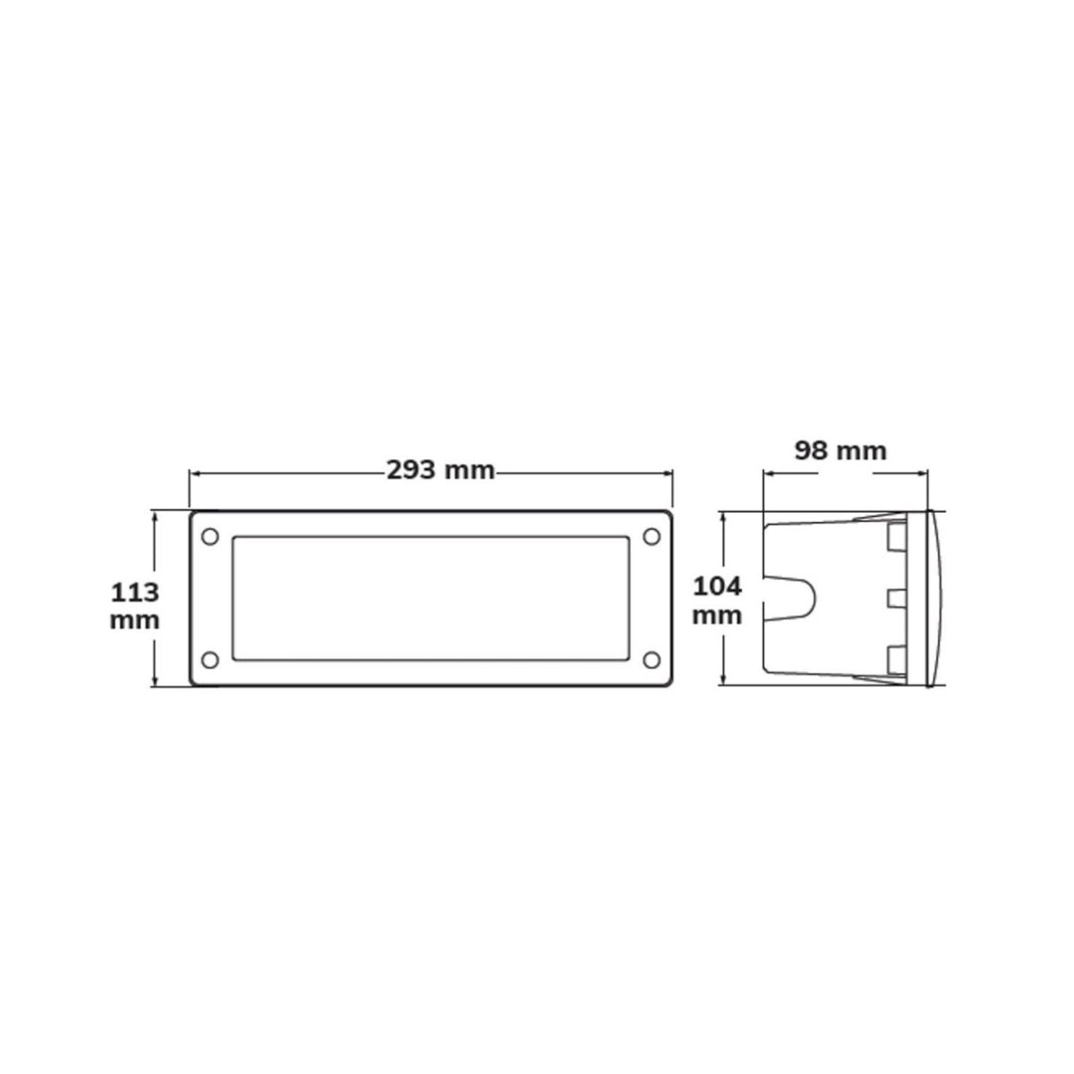 Segnapasso Led E27 IP66 (Leti 300 GL) Fumagalli - Bianco