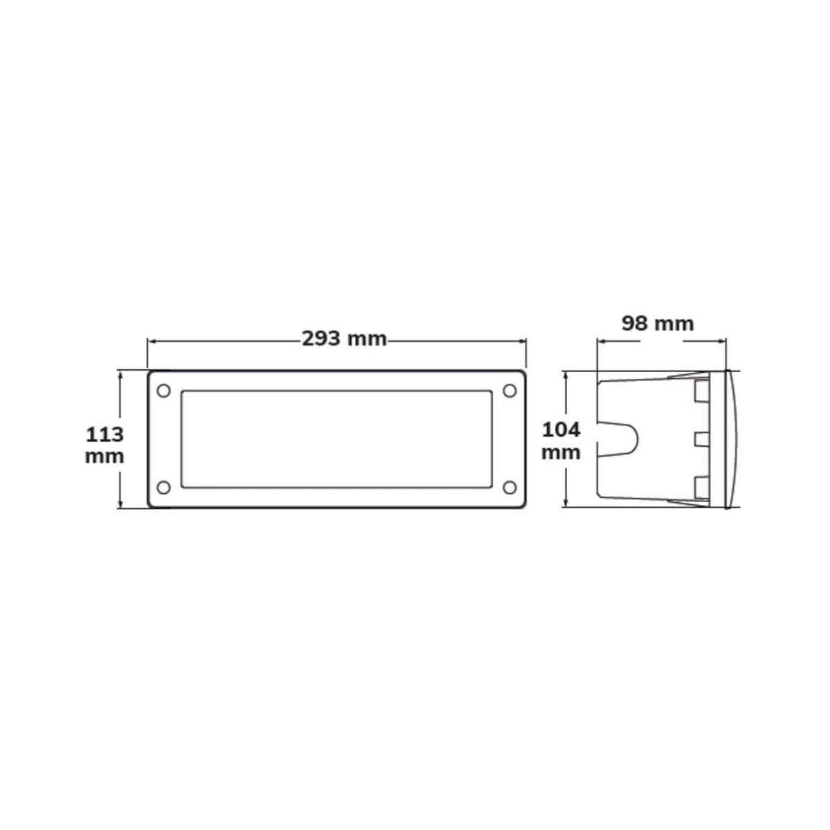 Segnapasso Led E27 IP66 (Leti 300 GL) Fumagalli - Nero