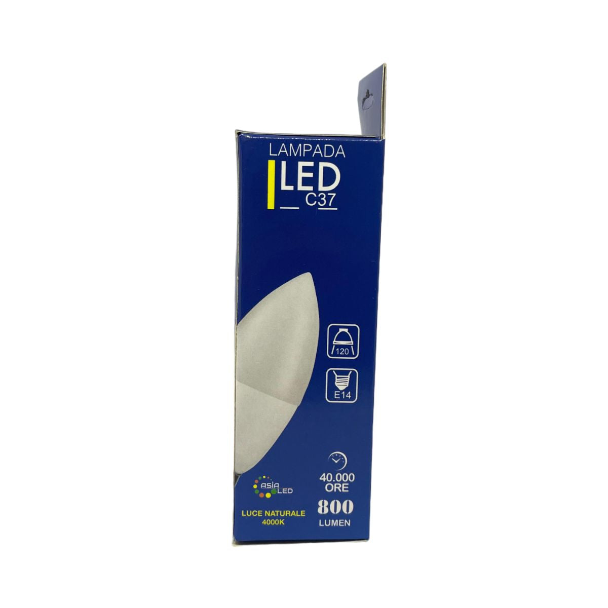 Lampadina LED E14 8w a Candela | C37 Luce Naturale 4000k - Alta Luminosità