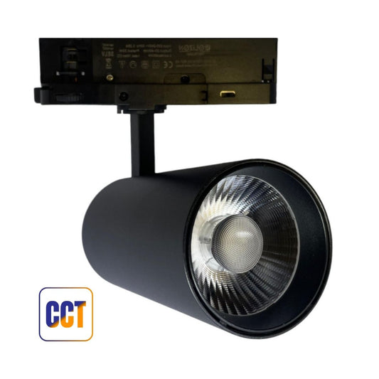 Track LED Trifase 30w Nero COB CCT 3600 Lumens - CRI 92 UGR 13 - Olizon