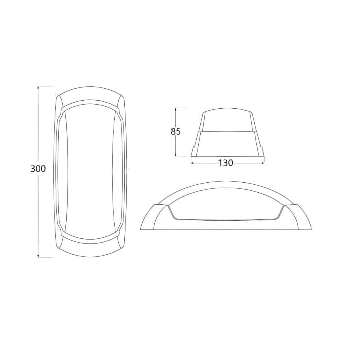 Applique Lampada da Parete Grigia (Francy Op) Attacco E27 IP66 - Fumagalli