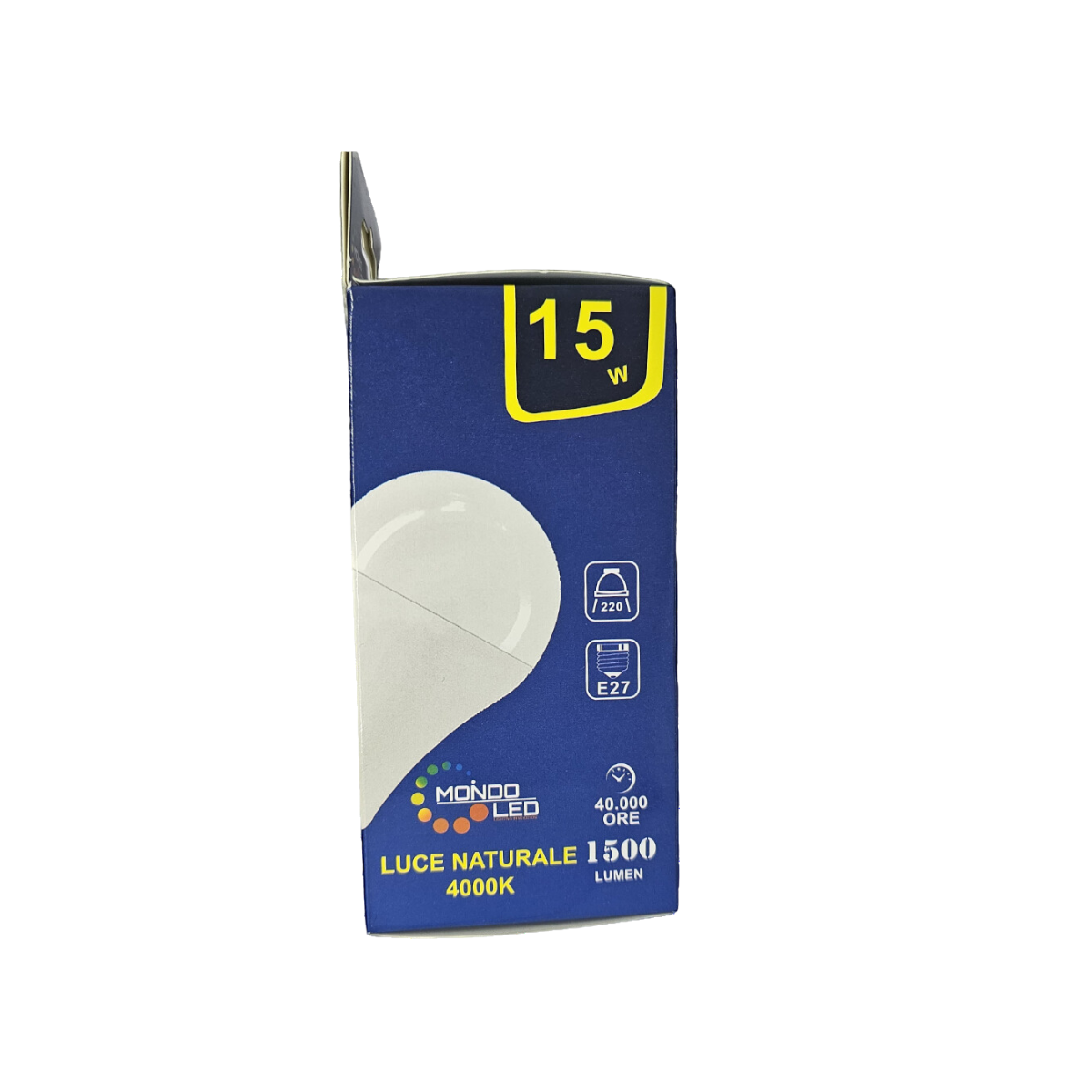 Lampadina E27 15w 4000k SMD A65 -Mondo LED