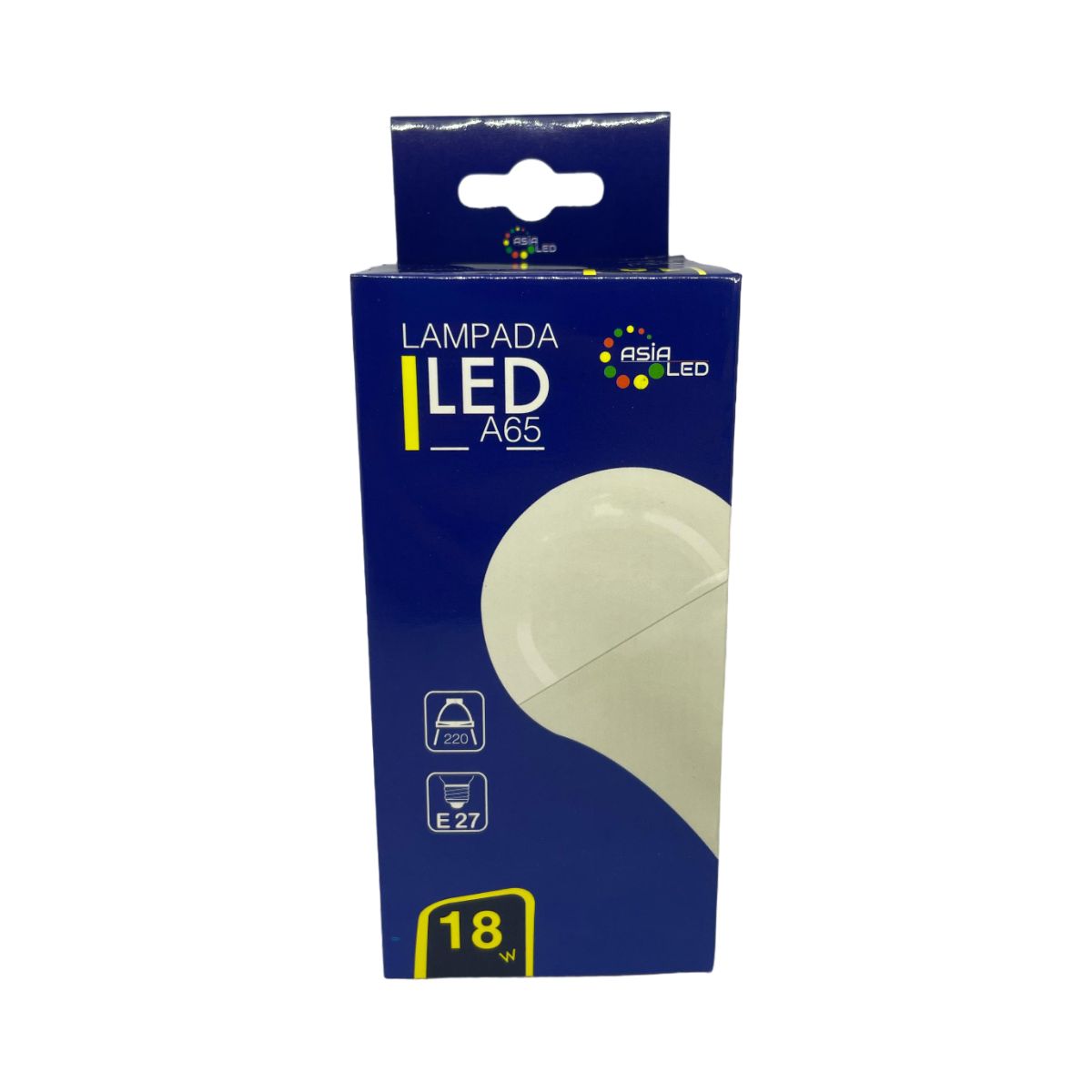 Lampadina LED E27 18w | A65 SMD Luce Naturale 4000k - Alta Luminosità
