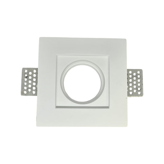 Portafaretto  in gesso Quadrato con Staffe Fisse-LED ITALIA