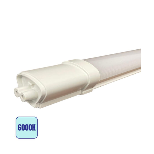 Tubo LED Prismatico Plafoniera Giuntabile 36w 120cm IP65 - Luce Fredda 6000k