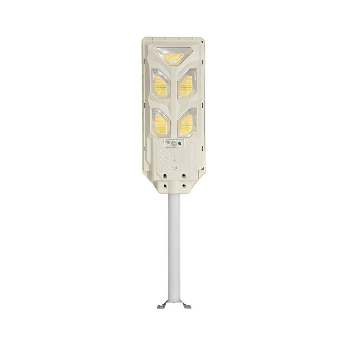 Faro Solare Stradale 240W CCT C/Telecom. e Staffa Struttura Bianca