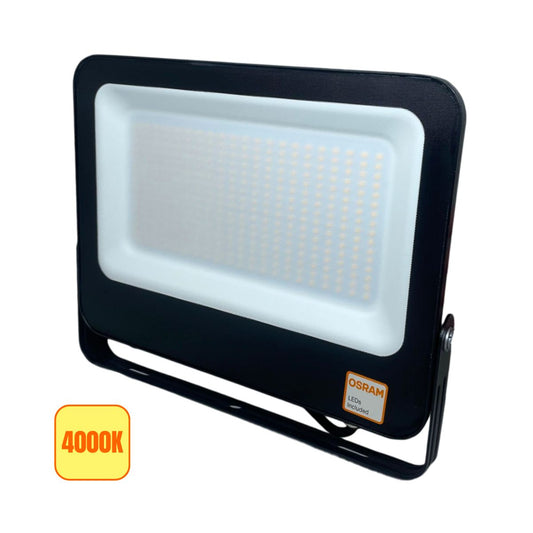 Faro LED 100W Luce Naturale 4000K IP65 IK07 14000lm Orientabile - Chip OSRAM